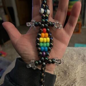Handmade Colorful Beaded Lizard